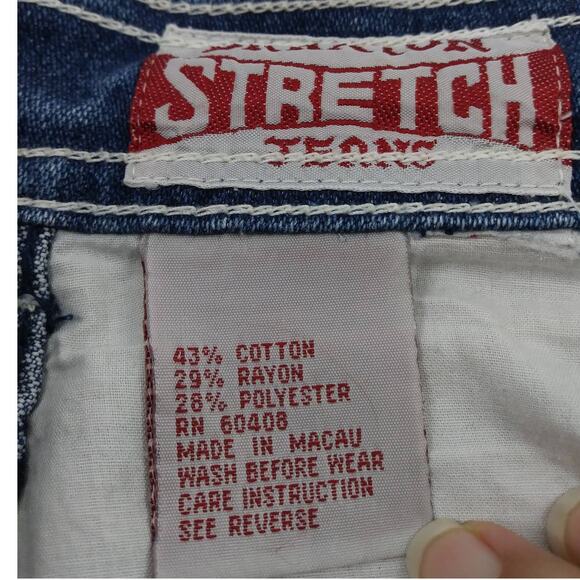 Vintage Braxton 80s High Waist Jeans Blue Triple Stitch size 8 / 10 Retro - Picture 11 of 13